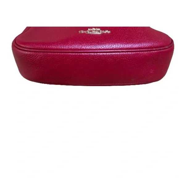 🍒 COACH Authenticated Leather Ellie File  Crossbody in Garnet Red 🍒 - Picture 8 of 14